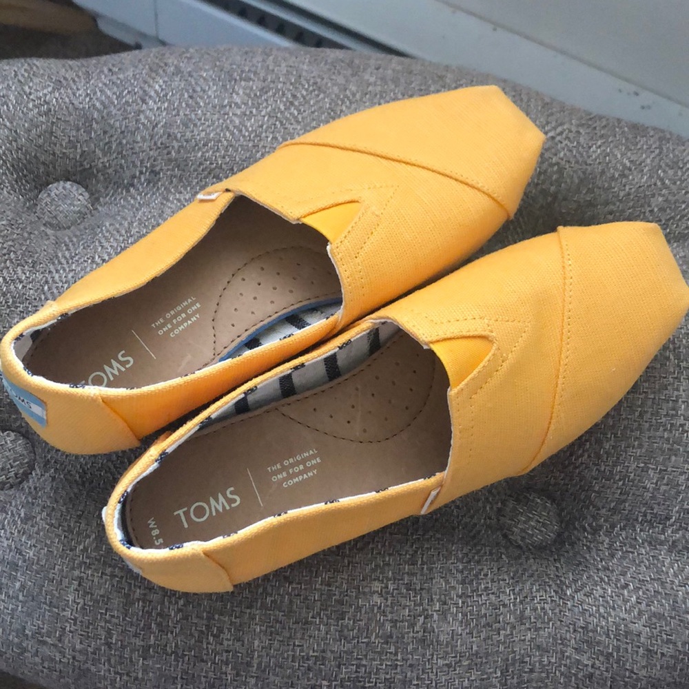 Yellow Canvas Toms